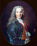 Nicolas de Largilliere Portrait de Francois-Marie Arouet, dit Voltaire France oil painting artist